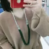 длинное зеленое жемчужное ожерелье