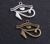 60pcs argento antico bronzo Rah Egitto occhio di Horus pendenti di fascini egiziani per i risultati dei monili del braccialetto della collana 27x33mm