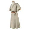 Anime Dr. Stone Senku Ishigami Cosplay disfraz para hombre Vintage Medieval blanco conjunto de peluca completa