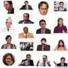 Pacote de adesivos engraçados The Office Show com 50 unidades, graffiti não aleatório, bicicleta, carro, bagagem, adesivo, laptop, skate, motor, garrafa de água, decalque