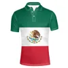 Libéria méxico masculino juventude estudante livre feito sob encomenda nome número foto logotipo país camisa polo bandeira nação roupas menino