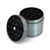 Ny design Metal Herb Grinder 4 lager Billiga tobakservetter magentisk med pollen Catcher Scraper Grå färg rökning