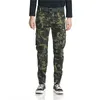 Pantalon Hommes Haute Qualité Jogger Tactical Cargo Pantalons en coton Camo Style Style Armée Black Multi-poche Zipper1