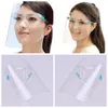 Emniyet Şeffaf faceshield PET Plastik Şeffaf Yüz Shield Yeniden kullanılabilir Karşıtı Splash Sis Koruyucu Yüz Kalkanı Tasarımcı Maskeleri RRA3350 Maskesi