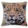 Coussin Couverture Animal Imprimé Coussins Couvre Lin Taie D'oreiller Décorative Maison Chambre Décor Tigre Éléphant Singe 7 Designs DW4801