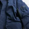 뜨거운 판매 새로운 유명한 클래식 남성 패션 파카 방수 윈드 스토퍼 고급 패브릭 진짜 늑대 모피 겨울 따뜻한 재킷