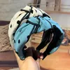 Saç Bandı Headdress Çapraz Knot Geniş Brim Lady Retro Polka Dot Japon Firkete Basit Saç Bandı Yetişkin Kafa Toptan