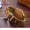 Sihaixin WOODEN Watch Male Gift Top Face Blue Face Zebra Bamboo Wood Watch Mens 2018 New Quartz Clock avec 7047427