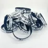 Hot Sale Black Lives Matter Silikon Armband Svart Silikongummi Armband Bangles För Män Kvinnor Gåvor