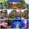 Full round diamond painting House animal moon road park 5D DIY diamond embroidery mosaic landscape art kit home decoration2335602