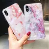 LAPOPNUT Custodie morbide in silicone antiurto per IPhone 11 Pro Xs Max X Xr 7 Plus 8 6S 6 SE 2020 Cover per paraurti leopardata in marmo di frutta