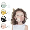 Maschere stampate a stella per bambini 2 in 1 Visiera integrale con valvola respiratoria Maschere protettive per bambini all'aperto con 2 cuscinetti filtranti CCA12396