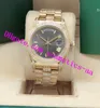 ساعة فاخرة 9 Style 228238 Silver Champagne Roman Dial Watch BP 41mm 18k سوار الذهب الأصفر الذهبي الماس الساعات الرجال الساعات مع صندوق