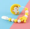 ins baby pacifier holders 52cm safe healthy baby bite molar food grade silicone milk bottle