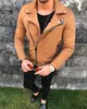 Autumn Jacket Stylish Men Peat Coat Warm Suede Leather Blend Motor Biker Jacket dragkedja Outwear Crop Tops Plus Size M2XL16091380
