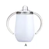 16 Farben 10 Unzen Baby Sippy Tasse mit Deckel Stroh Egoformed Kid Flaschen Doppelmauerte Edelstahl Isoliertes Vakuummilchbecher mit Griffen von Express B0019