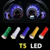 500PCS Blandade färger T5 SMD Dashboard Gauge Cluster Indikatorinstrument LED AC Wedge Car LED-lampa Lampa 37 73 74 79 Byte 12V