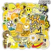 50 pcs/Lot Hotsale mignon VSCO jaune autocollants autocollant étanche pour enfants jouets ordinateur portable bagages pas de jouets ordinateur portable bagages cahier voiture décalcomanies