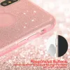 För iPhone 7 Case Glitter Bling Girl Women Cover för iPhone 8 Plus 8Plus 6 6s X XR XS Max 11 Pro SE 2020 Rosa telefon tillbehör