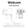 X55 Webcam 1080p Full HD Web Camera Streaming Video Live Broadcast Câmera com microfone digital estéreo compatível na caixa de varejo