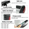 UPP Electric Bike Battery 36V 10Ah Lithium Rear Rack pack with Tail Light for 500W 350W 250W motor