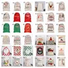 Рождественские подарочные сумки олень единорог напечатаны Santa Sack мешки из хлопка многоразовые мешки для елочных мешок мешок подарок организатор новых 36 дизайнов BT5539