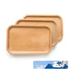 Square Fruits Platter Dish Wooden Plate Dish Dessert Biscuits Plate Dish Tea Server Tray Wood Cup Holder Bowl Pad Tableware Tray BC BH1574
