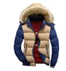 Men\'s Faux Fur Coat Hooded Zipper Warm Parka Plus Size Winter Warm Padded Jacket