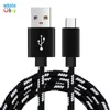 1m 3ft 2A Schnelllade-Micro/Typ-C-USB-Kabel für Android-Handy-Datensynchronisierungs-Ladekabel für Samsung Xiaomi Huawei