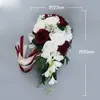 White, Purple, Blush, Burgundy Bridal Bouquets New Arrvail Free Shipping Bouquets 23*50cm European Style Cheap