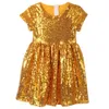 Girl Sequen Tutu Kids Princess Glitter Rose Summer First Communion Robes For Girls Party Robe T2007167113723