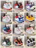 Bambini 1s Kids High Top Pallacanestro Scarpe Rosso Bianco Giallo Infan Toddler Trainers Boy Girl 1s Sneakers Dropshipping