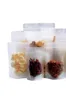 Borsa per imballaggio in plastica Borsa sigillata trasparente satinata per frutta secca Caramelle per alimenti Stand Up Packing Bags