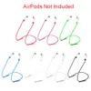 Hoofdtelefoon Accessoires Siliconen Oortelefoon Houder Kabel voor Airpods AirPod Anti-Lost Halsband Draadloze Hoofdtelefoon String Touw Koord DHL FEDEX gratis schip