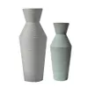 Nordic Minimalist Style Ceramic Vase with Hand Wire Drawing Surface Flower Arrangement Decorative Crafts for Home Living Room