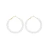 Nouvelles boucles d'oreilles perles pour femmes exagère surdimensionnée cercle perle entourer une oreille boucles boucles d'oreilles mode europe de nuit bijoux