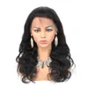 2020 HD Transparant Kant Voor Menselijk Haar Pruiken Volledige Kant Pruik Pre Geplukt Braziliaanse Body Wave 360 Kant Frontale Pruik met Babyhaar R3510632