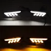 2PCS Für Honda Civic 2016-2021 LED Seite Marker Blinker Lampe licht (Bernstein) lauflicht/Position lichter (weiß)
