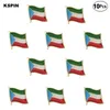 Guinée équatoriale drapeau épinglette drapeau insigne broche broches insignes 10 pièces un lot