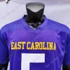 coe1 2020 New NCAA East Carolina Pirates ECU Jerseys 5 Chris Johnson College Football Jersey Violet Taille Jeune Adulte