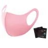 Masque de fête 3D environnement extérieur anti-poussière brouillard poussière bouche masques anti-poussière respirant lavable pour adulte soie de glace avec sac de vente au détail