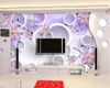 3d Wallpaper Living Room Beautiful and Beautiful Lily 3D TV Background Wall Romantic Decorative Silk Mural Wallpaper