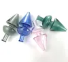 Partihandel US Glass Bubble Carb Caps UFO Style OD 30mm Carb Cap for Quartz Banger Nails Terp Pearl Rökning Tillbehör