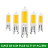 COB LED G9 3W 5W Теплый белый мини лампы силикона светов Кристл Hight мощность водить мозоли лампы AC120V 230 Заменить 20-50W галогенные лампы