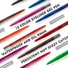 12 kolorów Zestaw Eyeliner Colorful Neon zielony biały Mat Mat Eyeliner Pencil Multifunkction Cosmetics Makeup Narzędzie Waterproof7641484