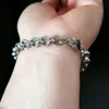 Bracciale rigido alla moda in acciaio inossidabile 316L tono argento con lunghezza 18-24 cm