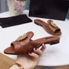 2020 summer new flat heel sandals female designer sandals non-slip wide bottom wear-resistant high-quality slippers large size 35/41