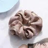 حريري Scrunchies الشعر Hairband الصلبة مرونة الشعر الفرقة بسط Hairbands المرأة حلقة حامل بنات إكسسوارات الشعر 20 الألوان DW5099