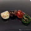 Toptan 8 adet Mix Renk Lampwork Cam Murano Yüzük 17-19mm Bant Halka Rastgele karışık modeli