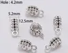 500pcs antika charm borgen pärlor spacer pärlor hänge clips hängen kopplare för armband halsband smycken gör